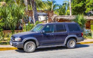 puerto escondido oaxaca Messico 2022 vario messicano Raccogliere camion macchine 4x4 fuori strada veicoli Messico. foto