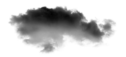 bianca nube isolato su bianca sfondo, fumo strutturato, pennello effetto foto