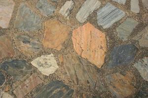 pavimento in pietra rustica foto