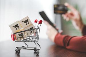 concetto di shopping online foto