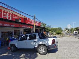 puerto escondido oaxaca Messico 2023 vario messicano Raccogliere camion macchine 4x4 fuori strada veicoli Messico. foto