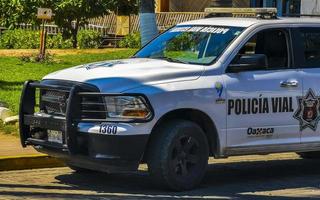 puerto escondido oaxaca Messico 2023 messicano polizia auto veicolo polizia operazione nel puerto escondido Messico. foto