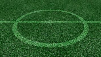 calcio campo o calcio campo superiore Visualizza, verde prato Tribunale. foto