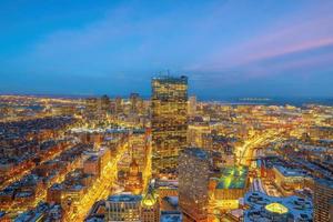 centro boston città orizzonte paesaggio urbano di Massachusetts nel unito stati foto