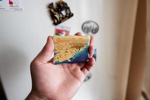 biogrado n / A morù, Croazia souvenir frigorifero magnete a mano. foto