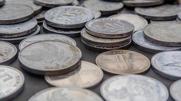 mucchio di rupia monete come sfondo foto