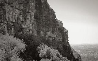 scogliere e rocce parco nazionale di table mountain città del capo, africa. foto