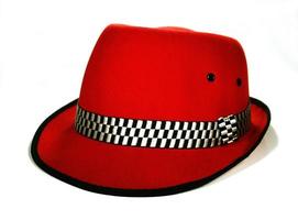 cappello fedora rosso