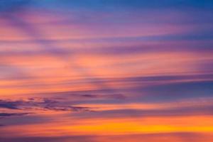 il cielo al tramonto foto