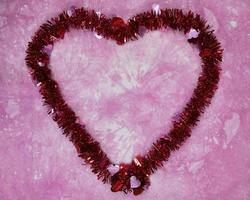 cornice piatta laica del cuore di san valentino foto