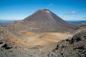 montare ngauruhoe o mt.doom il iconico famoso vulcano nel tongaro nazionale parco. Questo Posizione era girato nel il hollywood film il signore di il anelli trilogia. foto