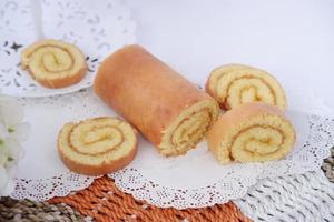 torta con delizioso ananas marmellata come un' sfondo foto