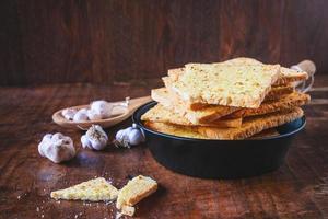 pane croccante all'aglio foto