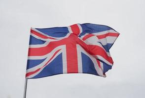 bandiera union jack del regno unito foto