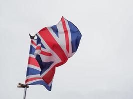 bandiera union jack del regno unito foto