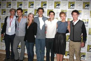 san diego, luglio 22 - brama Gillespie, colin farrel, marti noxon, Chris sarando, christopher mintz plasse, imogeno pozzi, anton elchin a il 2011 Comic Con convenzione, giorno 2 a san diego convenzione centro su luglio 22, 2010 nel san diego, circa foto