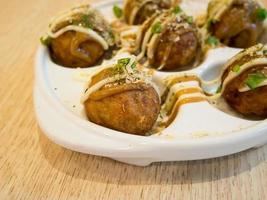 gnocco di palline di takoyaki - cibo giapponese foto
