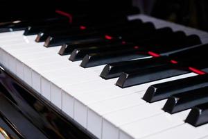 strumento musicale di sfondo della tastiera del pianoforte foto