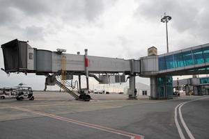 un' cancello nel ataturk aeroporto nel Istanbul, turkiye foto