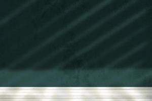 bianca legna pavimento con leggero fascio su marea verde colore grunge parete struttura sfondo, adatto per Prodotto presentazione sfondo, Schermo, e finto su. foto