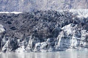 ghiacciaio baia nazionale parco nero colore fusione ghiacciaio foto