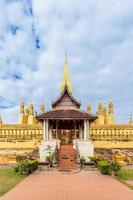 d'oro wat grazie luang nel vientiane, Laos. foto