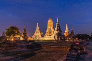 vecchio tempio wat chaiwatthanaram di ayutthaya Provincia foto