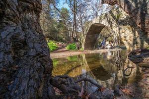 tzelefos pittoresco medievale ponte nel troodos, Cipro foto