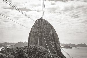 monte pan di zucchero pao de acucar panorama rio de janeiro brasile. foto