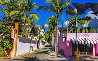 puerto escondido oaxaca Messico 2023 panoramico Visualizza turista strada palma città zicatela puerto escondido Messico. foto