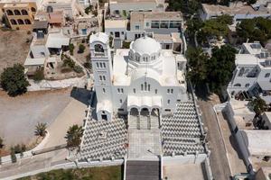 il santo Chiesa di panagia mesani nel emporio, santorini, Grecia. foto