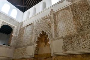 Cordova, Spagna - novembre 28, 2021, dentro il sinagoga di Cordova, Spagna. ebraico tempio fondato nel 1315 nel andalusia Spagna. foto