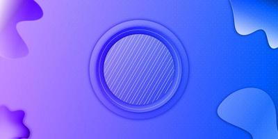 astratto blu geometrico sfondo. viola indaco pendenza con venatura struttura e pulito cerchio nel centro. fluido forme e colorato grafico design. foto