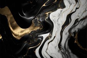 elegante Nero, bianca, e oro marmo sfondo struttura per uso nel design progetti foto