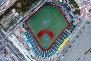 brooklyn, NY - nov 4, 2021, maimonide parco, un' minore lega baseball stadio lungo il passerella nel coney isola, brooklyn, nuovo york. foto