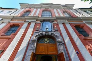 Ingresso per Bürgersaalkirche cittadino sala nel Monaco, Baviera, Germania. foto