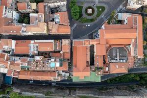 aereo Visualizza di plaza sant'antonino nel sorrento, Italia su un estate giorno. foto