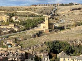 romanico Vera Cruz Chiesa nel segovia, Spagna. esso era fondato di il cavalieri templare nel il 13 ° secolo. foto