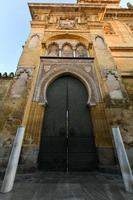 convertito minareto Torre campanaria di il moschea Cattedrale di Cordova, andalusia, Spagna foto