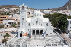 il santo Chiesa di panagia mesani nel emporio, santorini, Grecia. foto