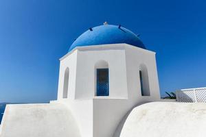 il santo spyridon santo ortodosso Chiesa su il greco isola di santorini. foto