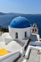 il santo spyridon santo ortodosso Chiesa su il greco isola di santorini. foto