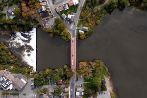 esopo torrente ponte nel Ulster contea, nuovo york. un' attraverso capriata ponte al di sopra di esopo torrente su noi 9w nel salsicce, nuovo york. foto