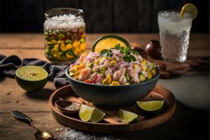 ceviche alta qualità immagini vetrina Questo Amati tradizionale piatto nel tutti suo gloria, a partire dal classico strada cibo per buongustaio stili. Perfetto per libri di cucina, cibo blog, menù foto