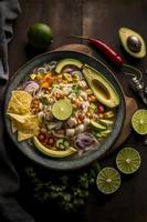 ceviche alta qualità immagini vetrina Questo Amati tradizionale piatto nel tutti suo gloria, a partire dal classico strada cibo per buongustaio stili. Perfetto per libri di cucina, cibo blog, menù foto