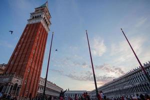 st. segni quadrato, con campanile campana Torre. Venezia, veneto - Italia foto