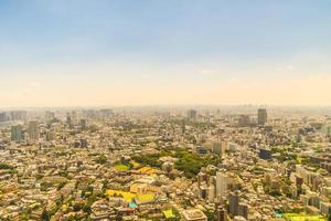 vista aerea della città di tokyo, giappone foto