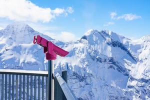 Binocolo a gettoni a Murren, Svizzera foto