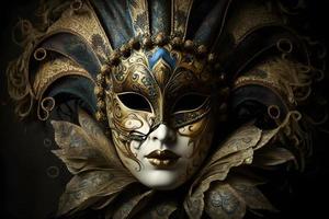 elegante maschera di veneziano carnevale foto