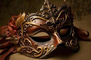 elegante maschera di veneziano carnevale foto